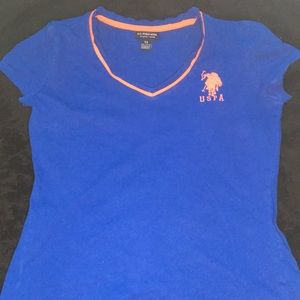 U.S Polo Assn. (USPA) Girls’ Blue Shirt